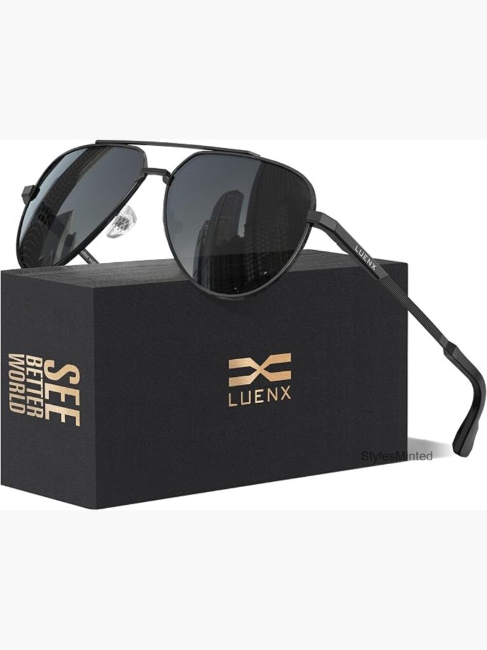 Polarized Aviator Sunglasses UV400 Driving Pilot 60mm